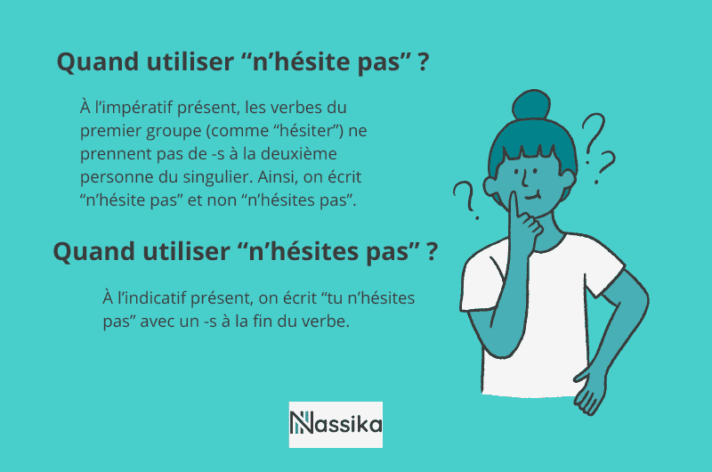 N'hésite pas ou n'hésites pas : la règle